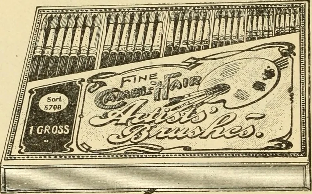 An illustration from Priced catalogue of artists' materials : supplies for oil painting, water color painting, china painting ... and drawing materials for architects and engineers, manual training schools and colleges., 1914, leaf 371