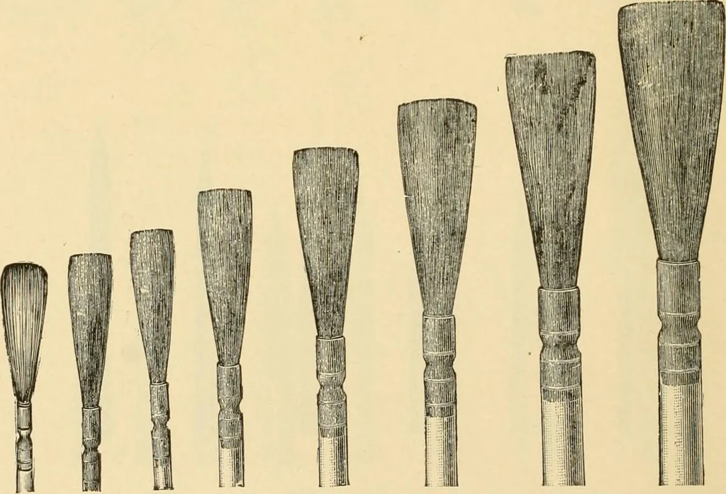 An illustration from Priced catalogue of artists' materials : supplies for oil painting, water color painting, china painting ... and drawing materials for architects and engineers, manual training schools and colleges., 1914, leaf 385