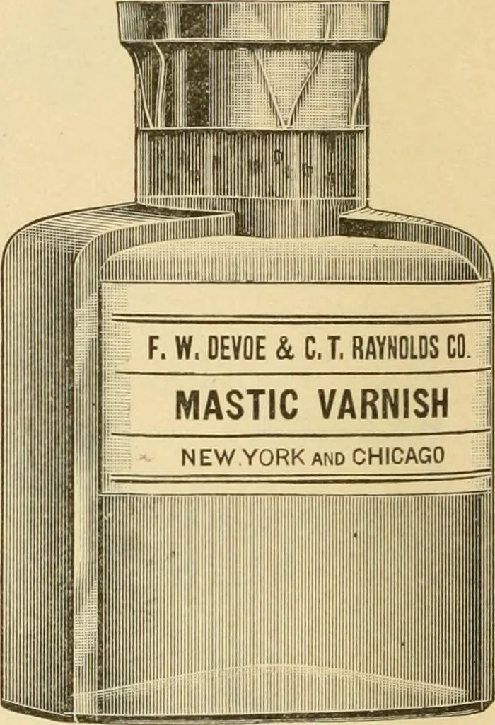 An illustration from Priced catalogue of artists' materials : supplies for oil painting, water color painting, china painting ... and drawing materials for architects and engineers, manual training schools and colleges., 1914, leaf 45