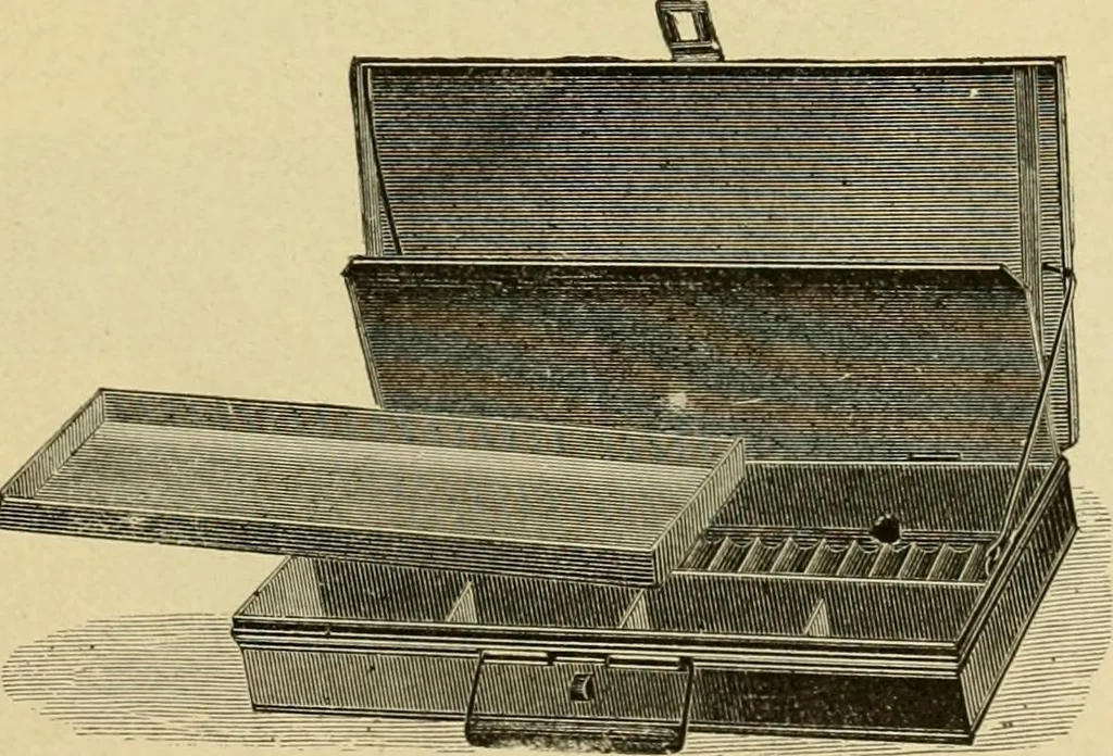 An illustration from Priced catalogue of artists' materials : supplies for oil painting, water color painting, china painting ... and drawing materials for architects and engineers, manual training schools and colleges., 1914, leaf 62