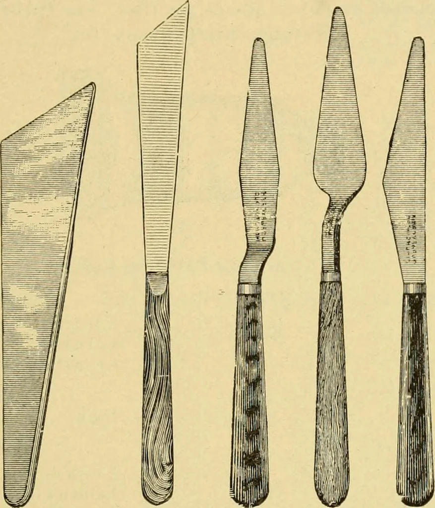 An illustration from Priced catalogue of artists' materials : supplies for oil painting, water color painting, china painting ... and drawing materials for architects and engineers, manual training schools and colleges., 1914, leaf 80