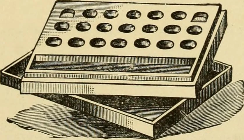 An illustration from Priced catalogue of artists' materials : supplies for oil painting, water color painting, china painting ... and drawing materials for architects and engineers, manual training schools and colleges., 1914, leaf 96