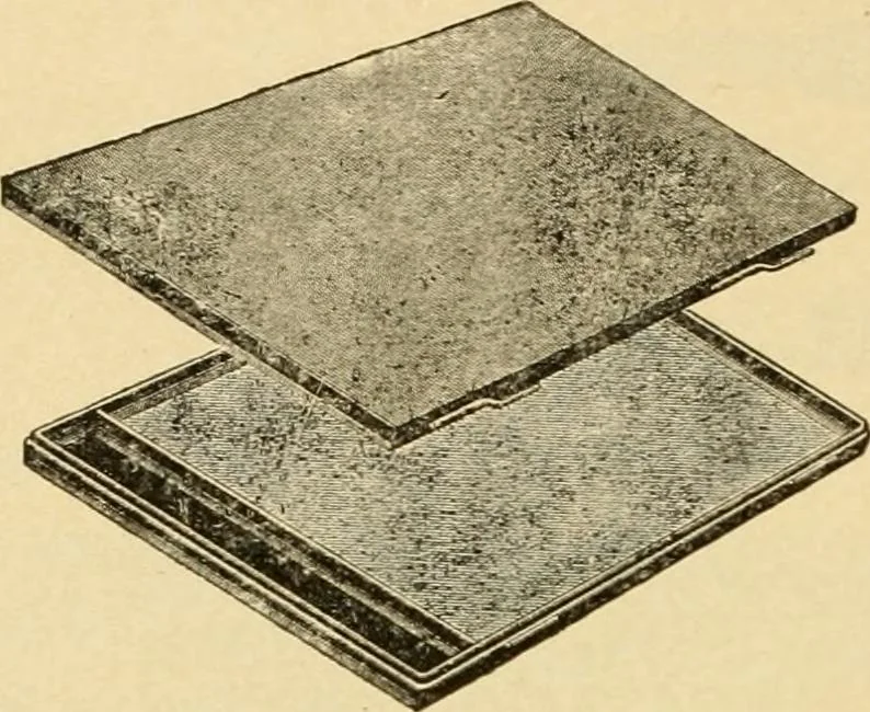 An illustration from Priced catalogue of artists' materials : supplies for oil painting, water color painting, china painting ... and drawing materials for architects and engineers, manual training schools and colleges., 1914, leaf 97