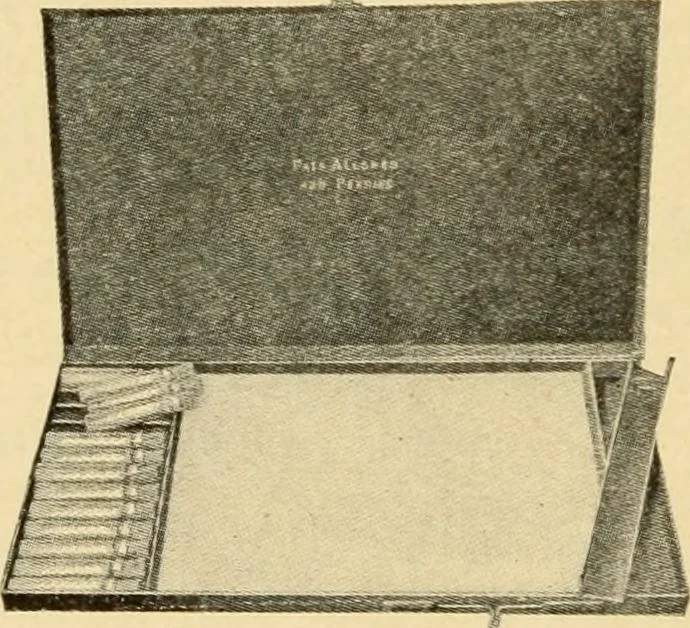 An illustration from Priced catalogue of artists' materials : supplies for oil painting, water color painting, china painting ... and drawing materials for architects and engineers, manual training schools and colleges., 1914, leaf 97