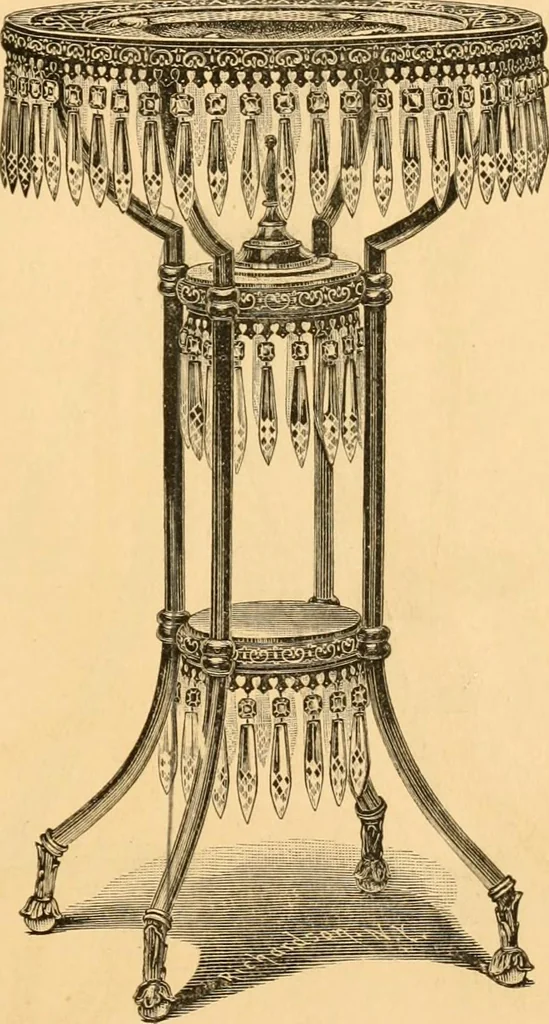 An illustration from Price list of art brass goods : hat racks, umbrella stands, tables ..., 1886, leaf 20