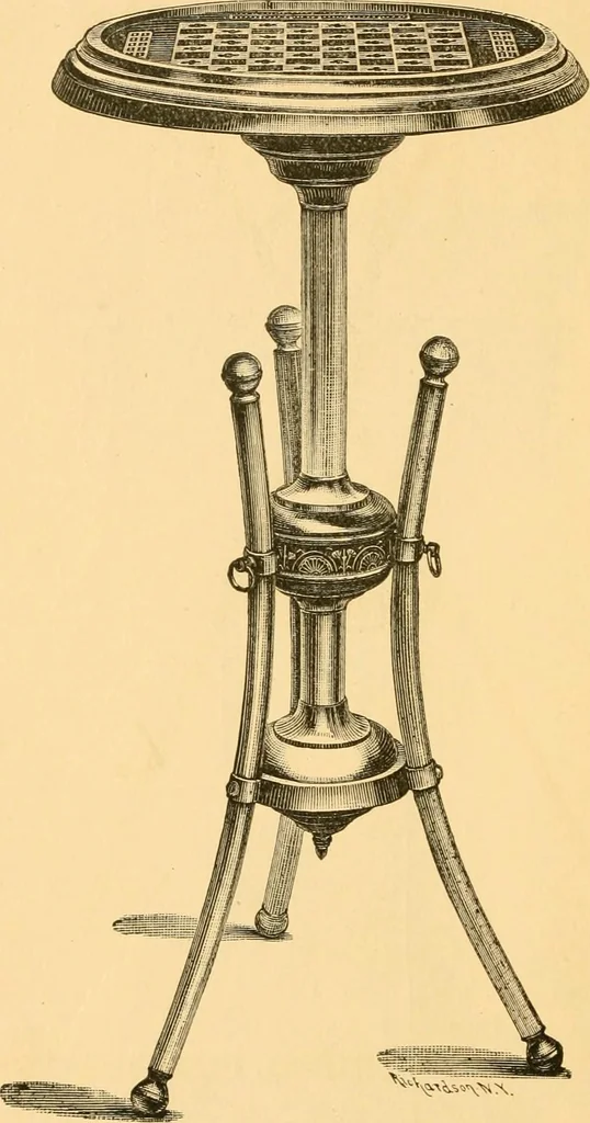 An illustration from Price list of art brass goods : hat racks, umbrella stands, tables ..., 1886, leaf 21