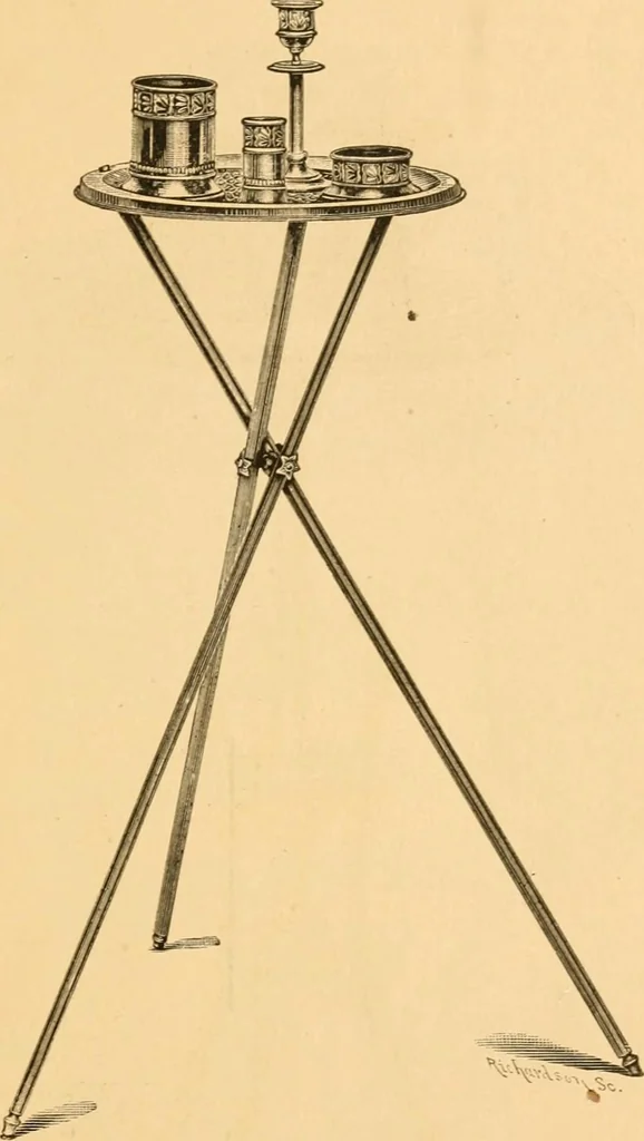 An illustration from Price list of art brass goods : hat racks, umbrella stands, tables ..., 1886, leaf 24