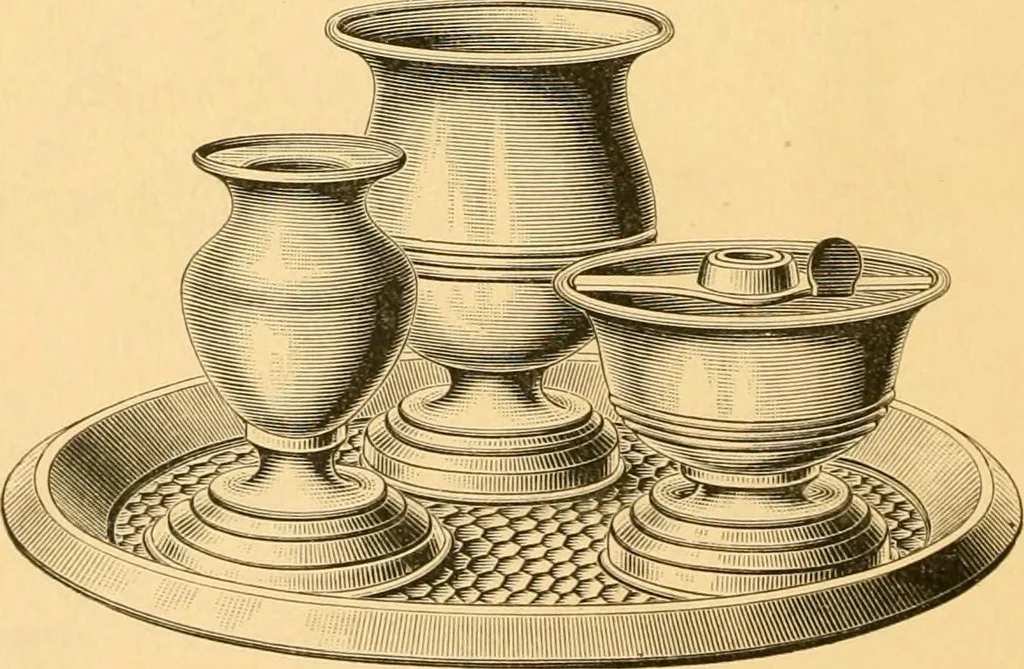 An illustration from Price list of art brass goods : hat racks, umbrella stands, tables ..., 1886, leaf 25