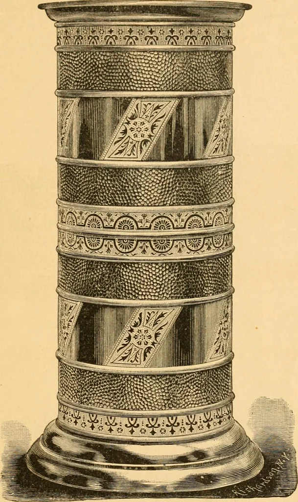An illustration from Price list of art brass goods : hat racks, umbrella stands, tables ..., 1886, leaf 36