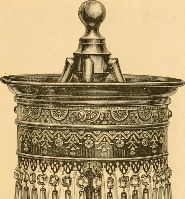 An illustration from Price list of art brass goods : hat racks, umbrella stands, tables ..., 1886, leaf 38