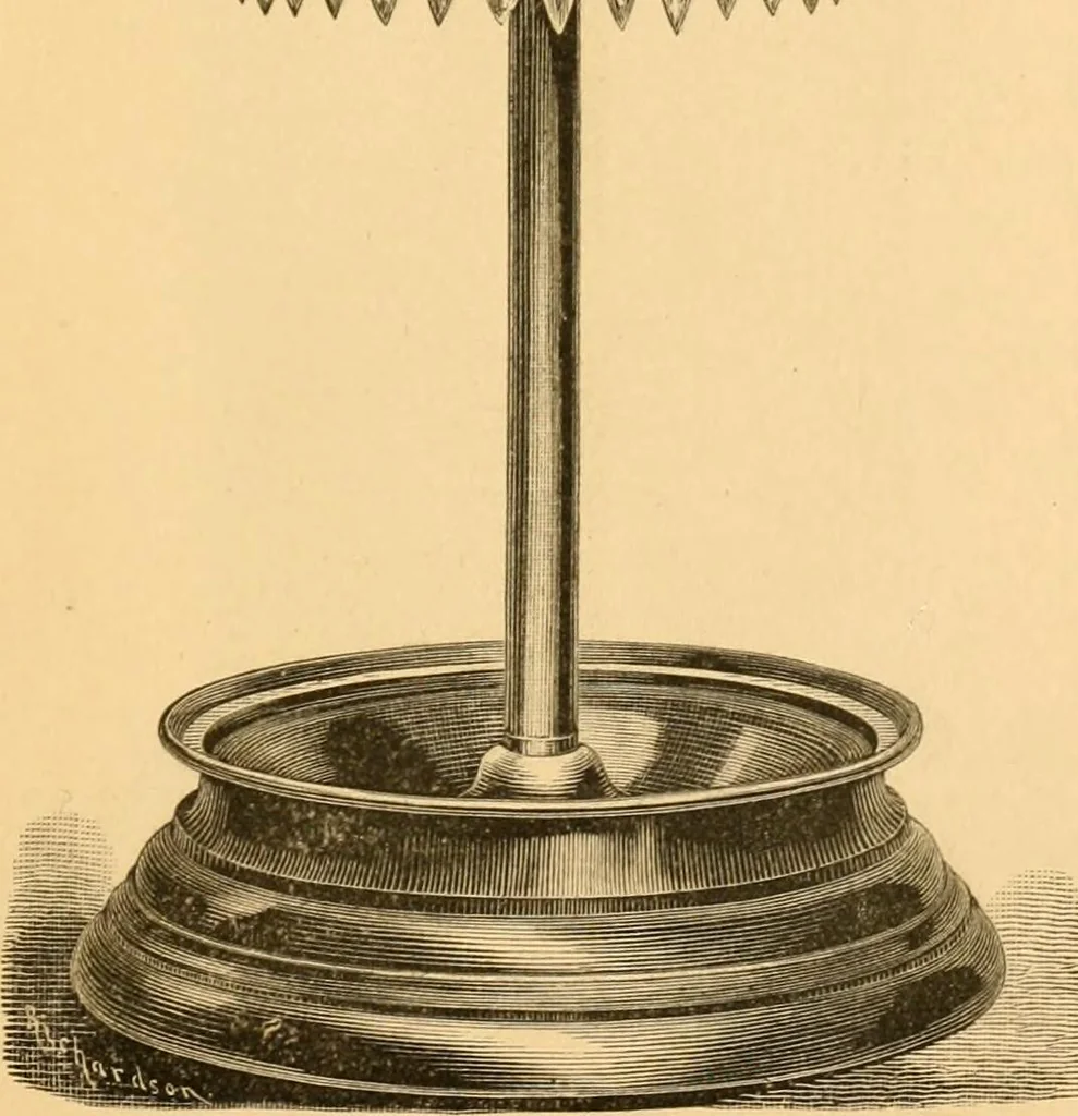 An illustration from Price list of art brass goods : hat racks, umbrella stands, tables ..., 1886, leaf 38