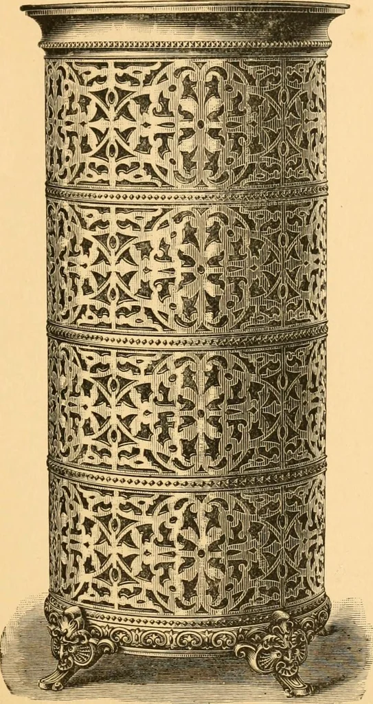 An illustration from Price list of art brass goods : hat racks, umbrella stands, tables ..., 1886, leaf 40