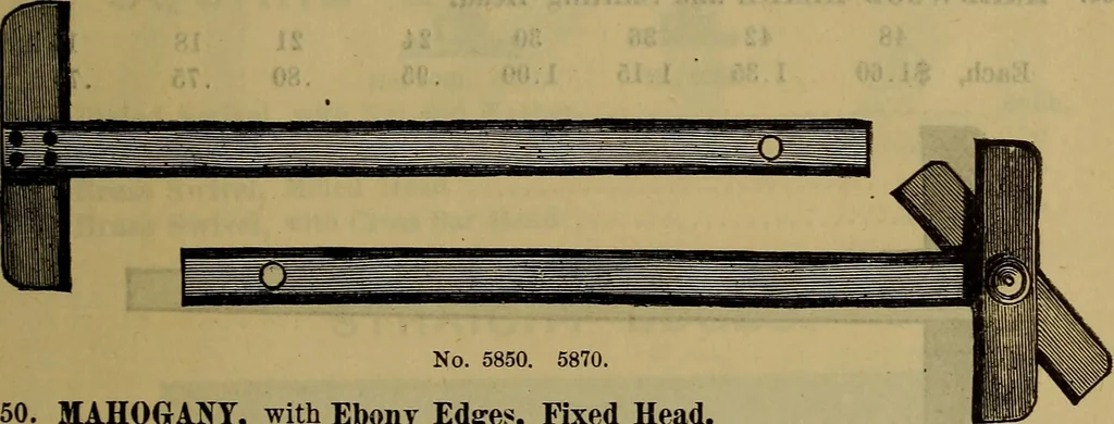 An illustration from Price list of drawing materials, architects and engineers, supplies, blue process papers, etc, 1886, leaf 104