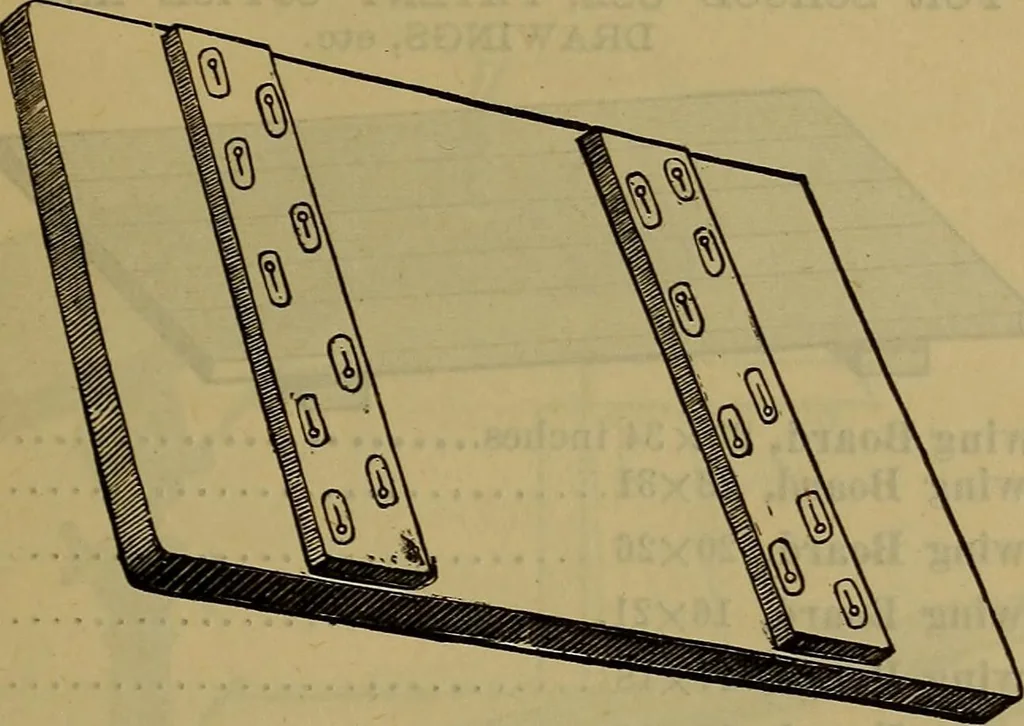 An illustration from Price list of drawing materials, architects and engineers, supplies, blue process papers, etc, 1886, leaf 116