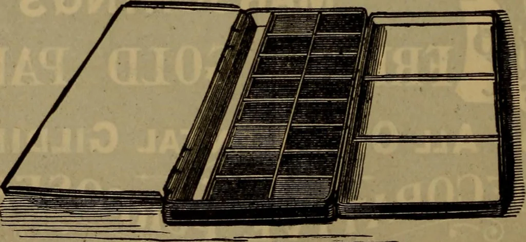 An illustration from Price list of drawing materials, architects and engineers, supplies, blue process papers, etc, 1886, leaf 159