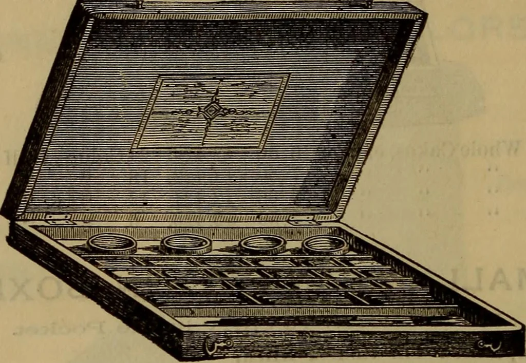 An illustration from Price list of drawing materials, architects and engineers, supplies, blue process papers, etc, 1886, leaf 165