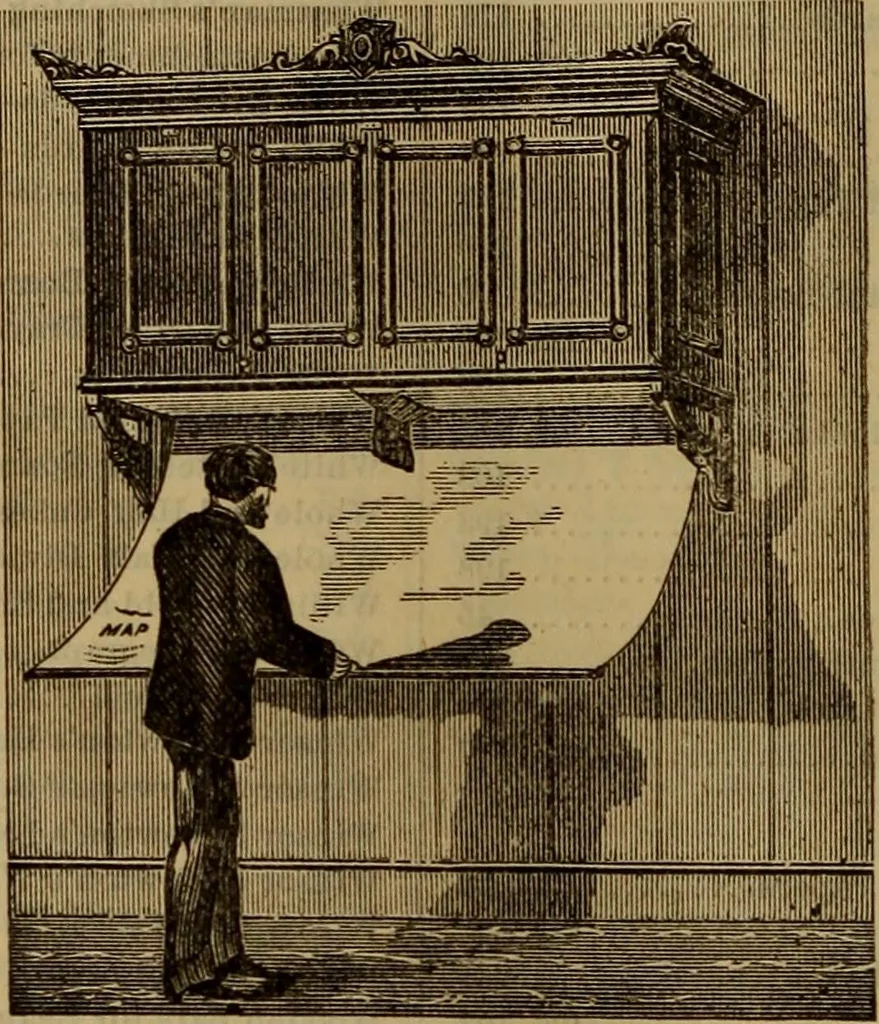 An illustration from Price list of drawing materials, architects and engineers, supplies, blue process papers, etc, 1886, leaf 277