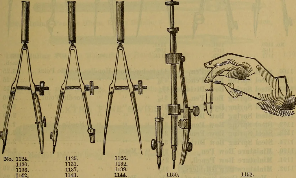 An illustration from Price list of drawing materials, architects and engineers, supplies, blue process papers, etc, 1886, leaf 42