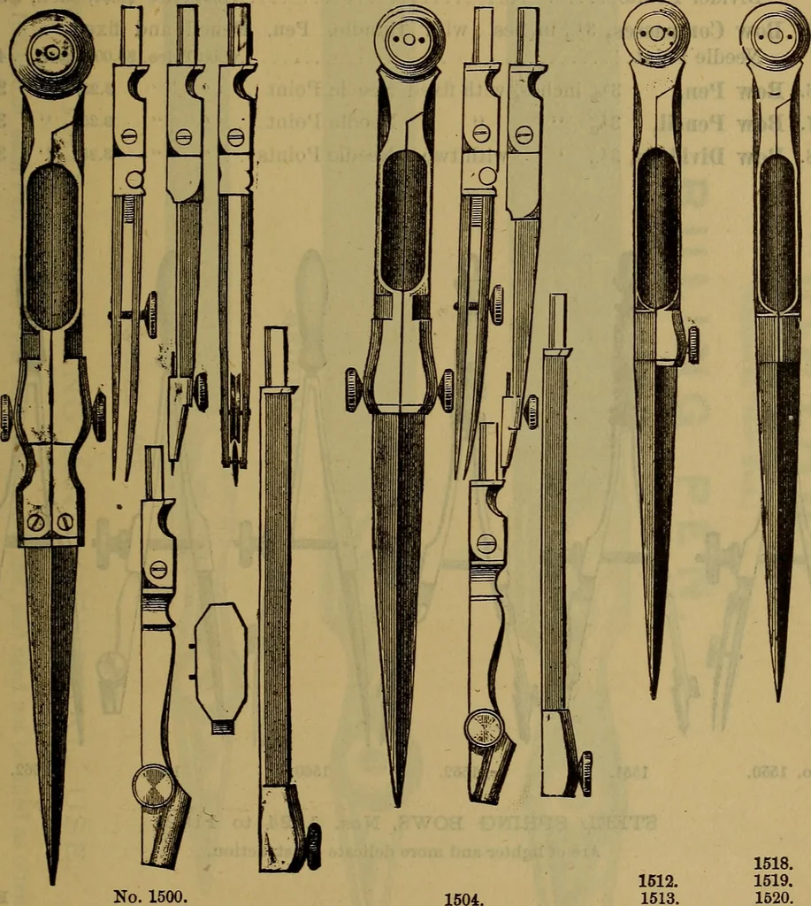 An illustration from Price list of drawing materials, architects and engineers, supplies, blue process papers, etc, 1886, leaf 50