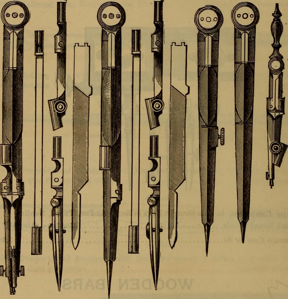 An illustration from Price list of drawing materials, architects and engineers, supplies, blue process papers, etc, 1886, leaf 57