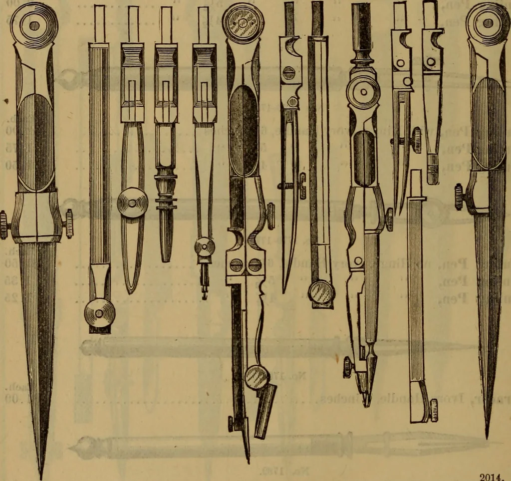 An illustration from Price list of drawing materials, architects and engineers, supplies, blue process papers, etc, 1886, leaf 59