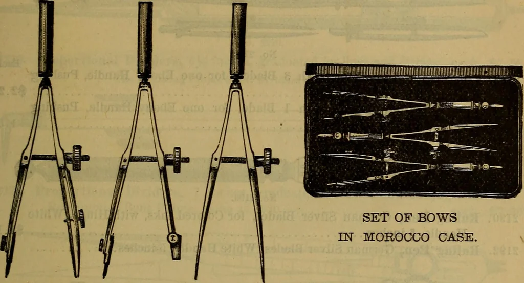 An illustration from Price list of drawing materials, architects and engineers, supplies, blue process papers, etc, 1886, leaf 62