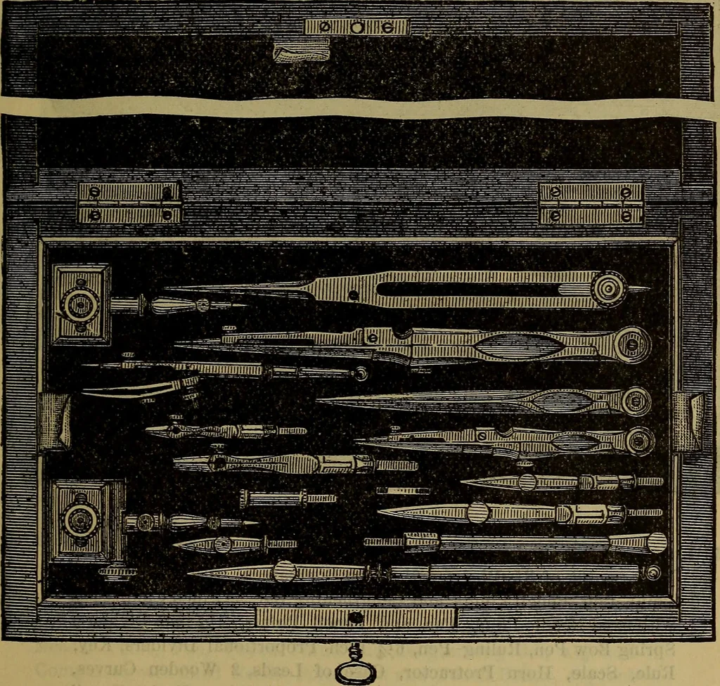An illustration from Price list of drawing materials, architects and engineers, supplies, blue process papers, etc, 1886, leaf 80