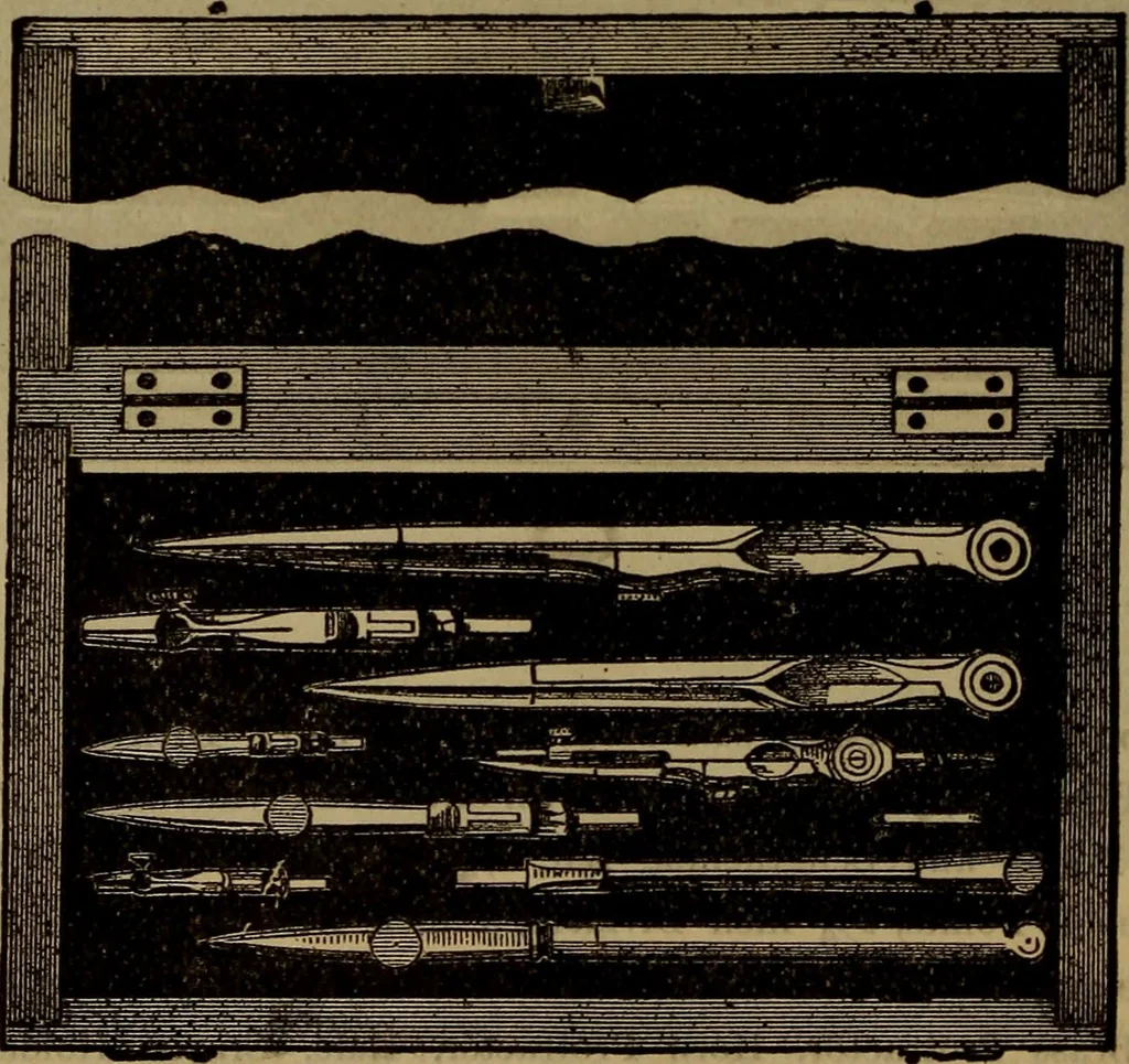 An illustration from Price list of drawing materials, architects and engineers, supplies, blue process papers, etc, 1886, leaf 85