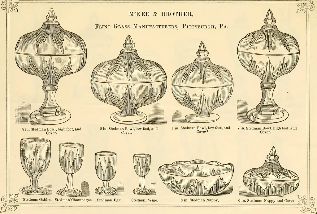 An illustration from Prices of glass ware., 1868, leaf 12