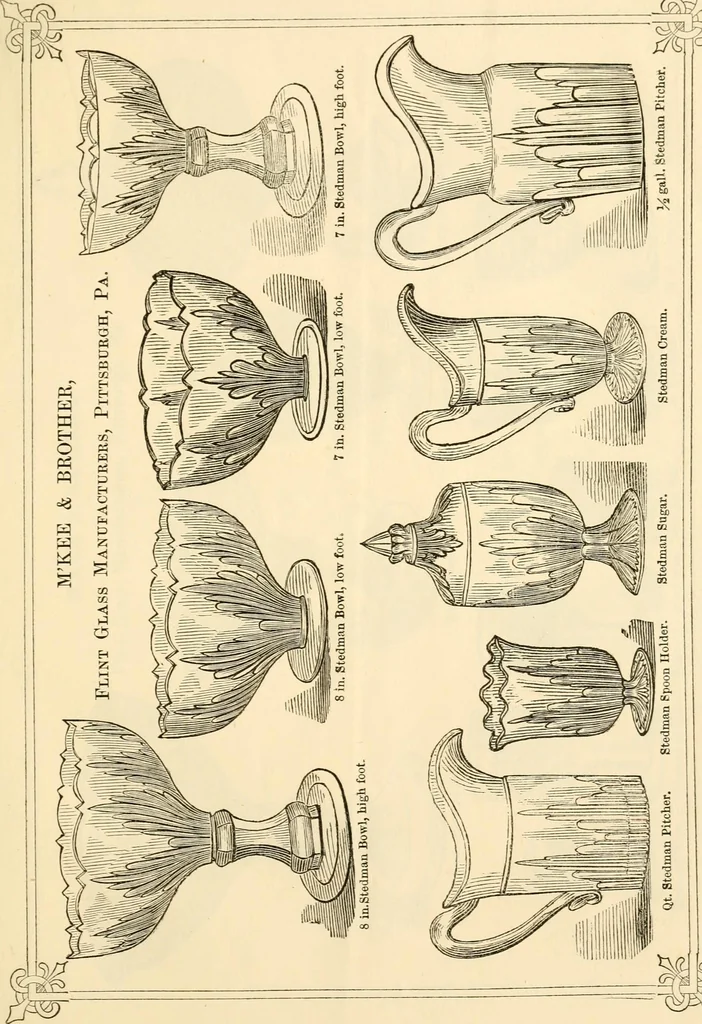 An illustration from Prices of glass ware., 1868, leaf 16