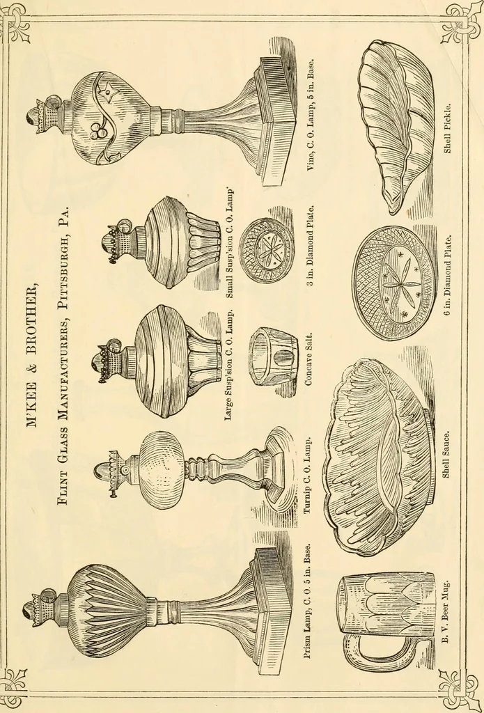 An illustration from Prices of glass ware., 1868, leaf 24
