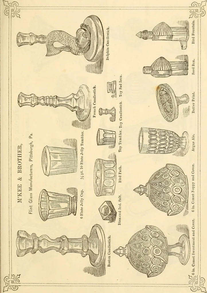An illustration from Prices of glass ware., 1868, leaf 30