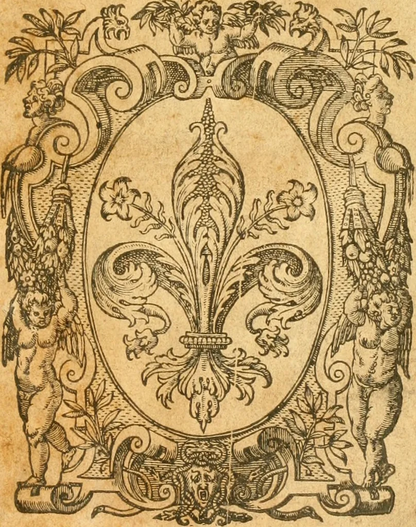 An illustration from Prima pars summa theologie de Deo Vno & trino. : in tres præcipvos tractatvs distribura cum varies indicibus, 1607, leaf 4