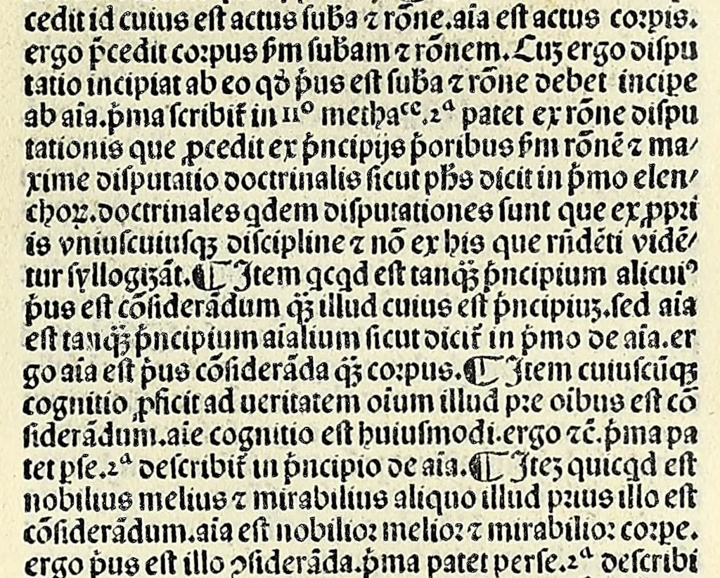 An illustration from Prima pars Summe Alberti Magni De quatuor coequeuis vna cum secunda eius que est De homine, leaf 165