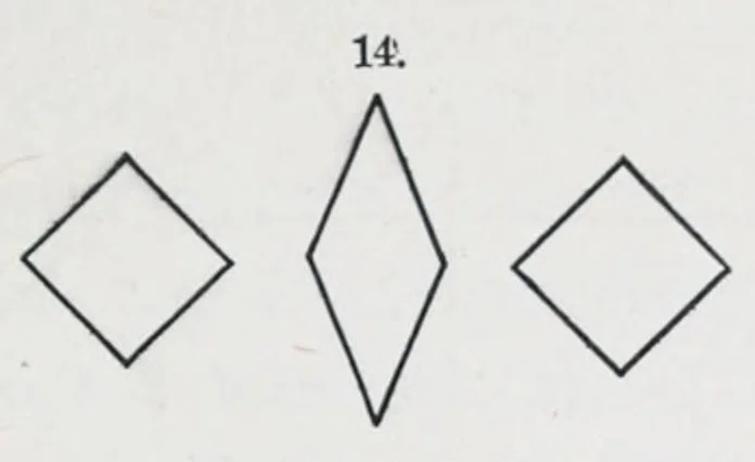 An illustration from Primary methods; a complete and methodical presentation of the use of kindergarten material in the work of the primary school, unfolding a systematic course of manual training in connection with arithmetic, geometry, drawing, and other school studies, 1887, leaf 145