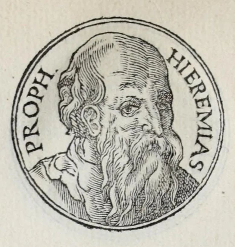 An illustration from Prima[-seconda] parte del Prontvario de le medaglie de piv illvstri & fulgenti huomini & donne : dal principio del mondo insino al presente tempo, con le lor vite in compendio raccolte, 1553, leaf 104