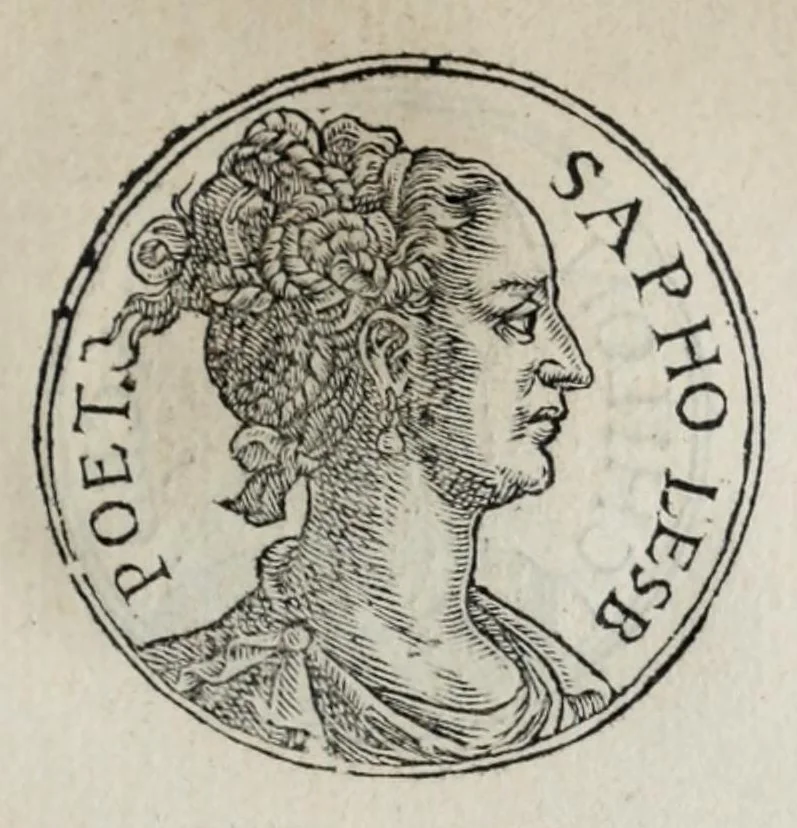 An illustration from Prima[-seconda] parte del Prontvario de le medaglie de piv illvstri & fulgenti huomini & donne : dal principio del mondo insino al presente tempo, con le lor vite in compendio raccolte, 1553, leaf 109