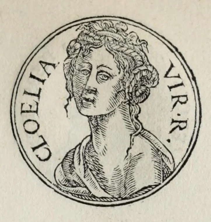 An illustration from Prima[-seconda] parte del Prontvario de le medaglie de piv illvstri & fulgenti huomini & donne : dal principio del mondo insino al presente tempo, con le lor vite in compendio raccolte, 1553, leaf 125
