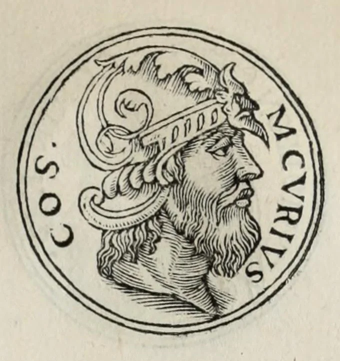 An illustration from Prima[-seconda] parte del Prontvario de le medaglie de piv illvstri & fulgenti huomini & donne : dal principio del mondo insino al presente tempo, con le lor vite in compendio raccolte, 1553, leaf 141