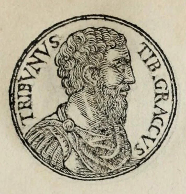An illustration from Prima[-seconda] parte del Prontvario de le medaglie de piv illvstri & fulgenti huomini & donne : dal principio del mondo insino al presente tempo, con le lor vite in compendio raccolte, 1553, leaf 157