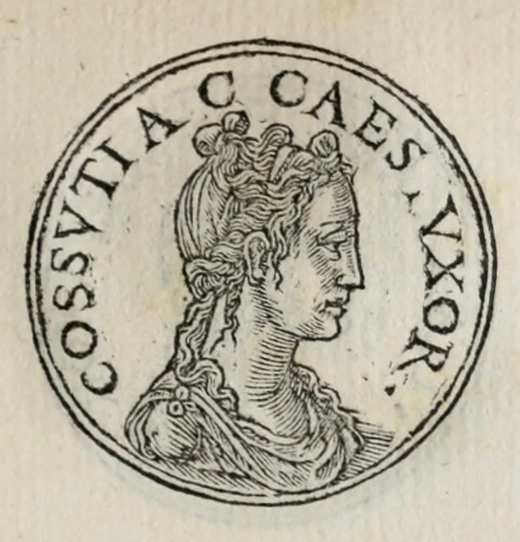 An illustration from Prima[-seconda] parte del Prontvario de le medaglie de piv illvstri & fulgenti huomini & donne : dal principio del mondo insino al presente tempo, con le lor vite in compendio raccolte, 1553, leaf 167