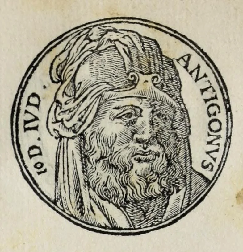 An illustration from Prima[-seconda] parte del Prontvario de le medaglie de piv illvstri & fulgenti huomini & donne : dal principio del mondo insino al presente tempo, con le lor vite in compendio raccolte, 1553, leaf 172