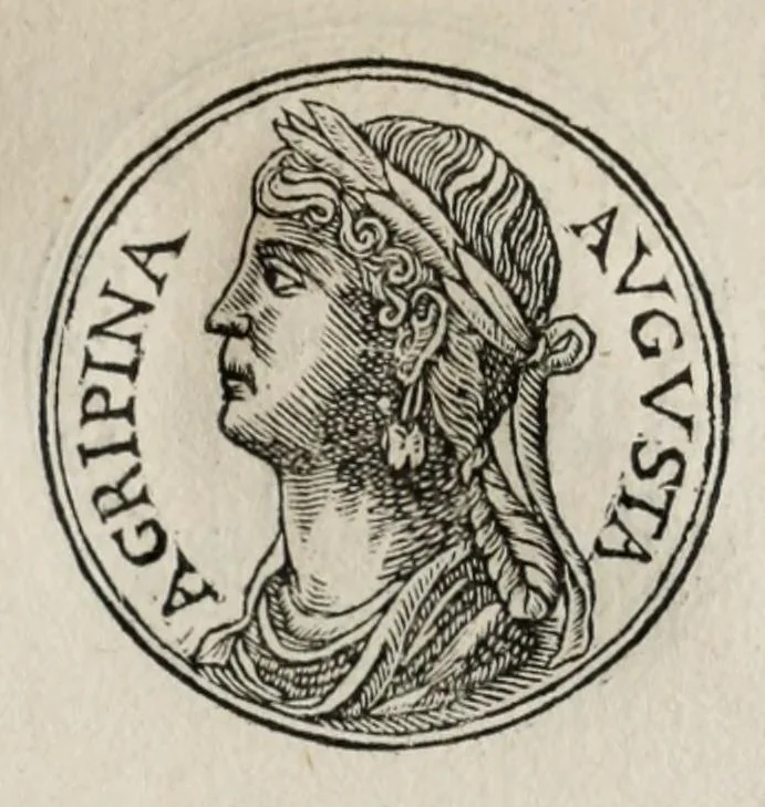 An illustration from Prima[-seconda] parte del Prontvario de le medaglie de piv illvstri & fulgenti huomini & donne : dal principio del mondo insino al presente tempo, con le lor vite in compendio raccolte, 1553, leaf 209