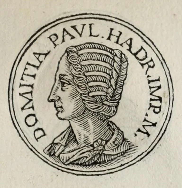 An illustration from Prima[-seconda] parte del Prontvario de le medaglie de piv illvstri & fulgenti huomini & donne : dal principio del mondo insino al presente tempo, con le lor vite in compendio raccolte, 1553, leaf 225