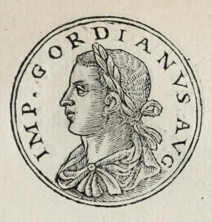 An illustration from Prima[-seconda] parte del Prontvario de le medaglie de piv illvstri & fulgenti huomini & donne : dal principio del mondo insino al presente tempo, con le lor vite in compendio raccolte, 1553, leaf 241