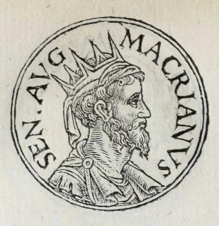 An illustration from Prima[-seconda] parte del Prontvario de le medaglie de piv illvstri & fulgenti huomini & donne : dal principio del mondo insino al presente tempo, con le lor vite in compendio raccolte, 1553, leaf 252