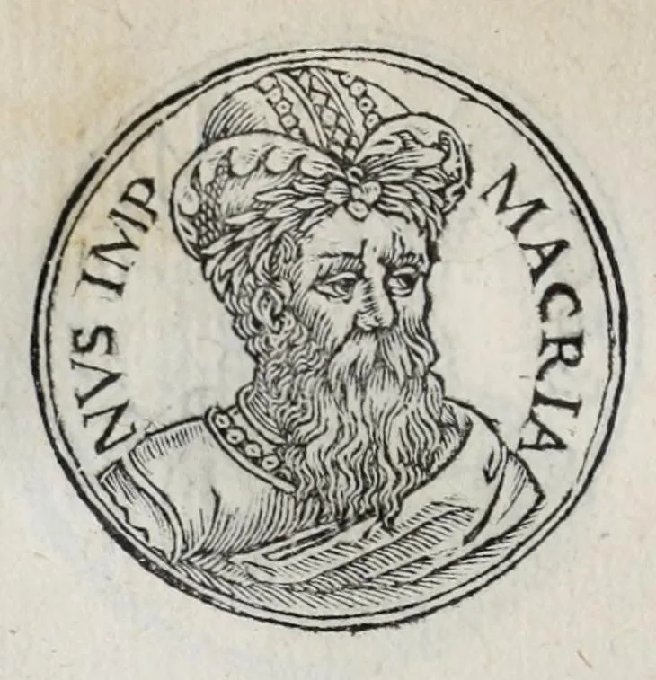 An illustration from Prima[-seconda] parte del Prontvario de le medaglie de piv illvstri & fulgenti huomini & donne : dal principio del mondo insino al presente tempo, con le lor vite in compendio raccolte, 1553, leaf 252