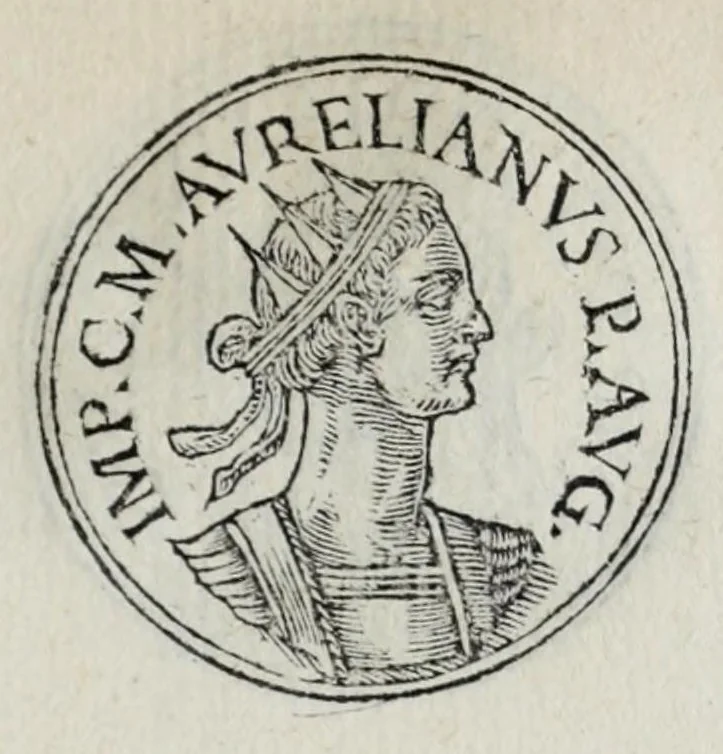 An illustration from Prima[-seconda] parte del Prontvario de le medaglie de piv illvstri & fulgenti huomini & donne : dal principio del mondo insino al presente tempo, con le lor vite in compendio raccolte, 1553, leaf 263