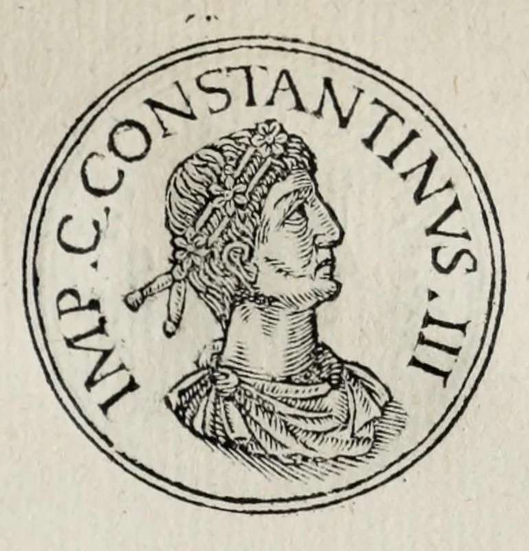 An illustration from Prima[-seconda] parte del Prontvario de le medaglie de piv illvstri & fulgenti huomini & donne : dal principio del mondo insino al presente tempo, con le lor vite in compendio raccolte, 1553, leaf 273