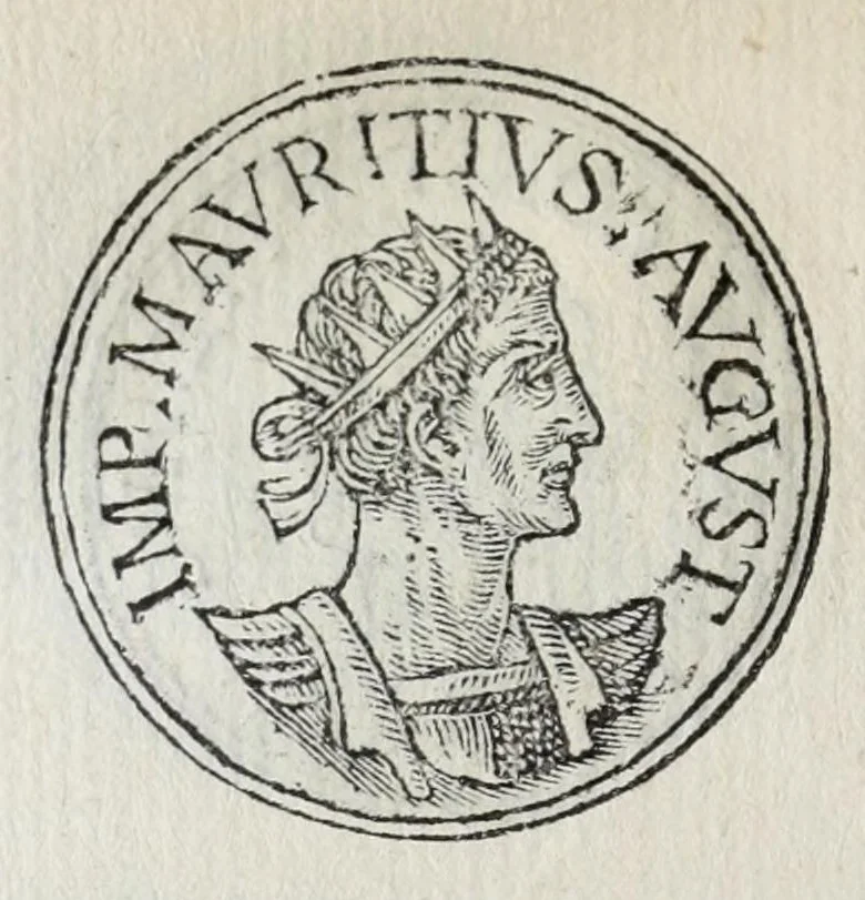 An illustration from Prima[-seconda] parte del Prontvario de le medaglie de piv illvstri & fulgenti huomini & donne : dal principio del mondo insino al presente tempo, con le lor vite in compendio raccolte, 1553, leaf 294